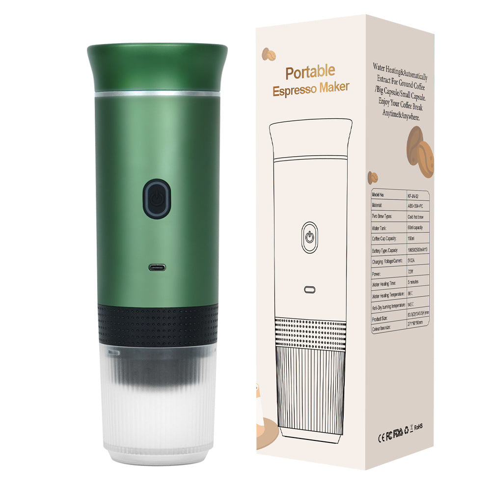 Self‑Heating Portable Espresso Maker – Coffee Anywhere
