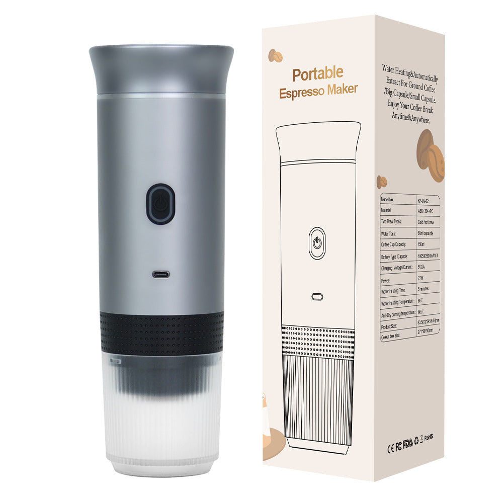 Self‑Heating Portable Espresso Maker – Coffee Anywhere