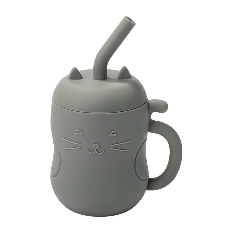 Silicone Straw Water Bottle – Soft, Safe & Kid‑Friendly Design 200ml-5