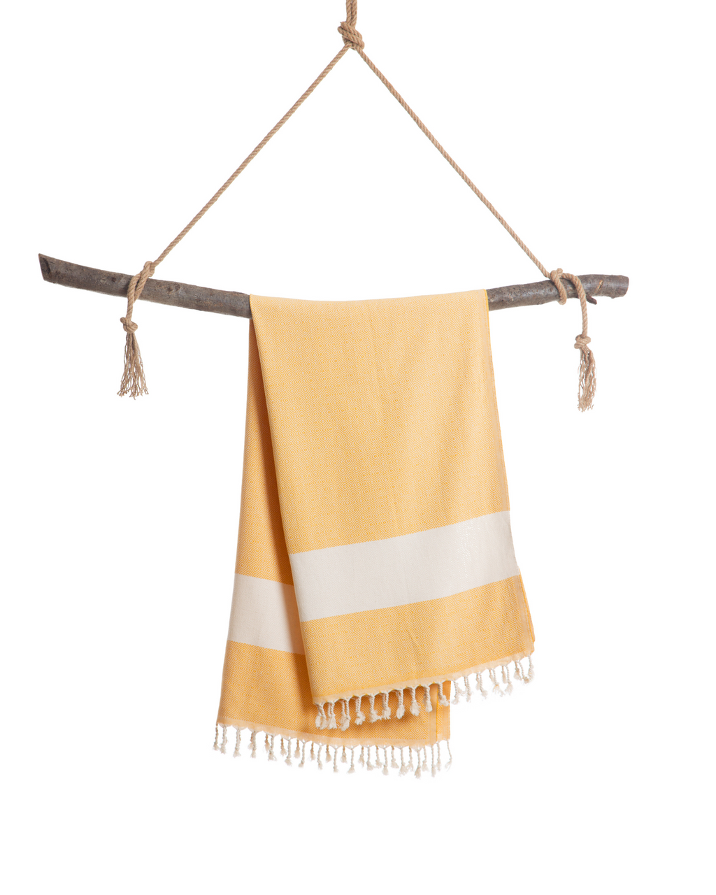 DIAMANT Hammam Towel – Yellow – Beach Towel, Multi‑Use Throw-3