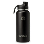 Stainless Steel Drink Bottle – Black – 32oz or 950ml Insulated Bottle-0