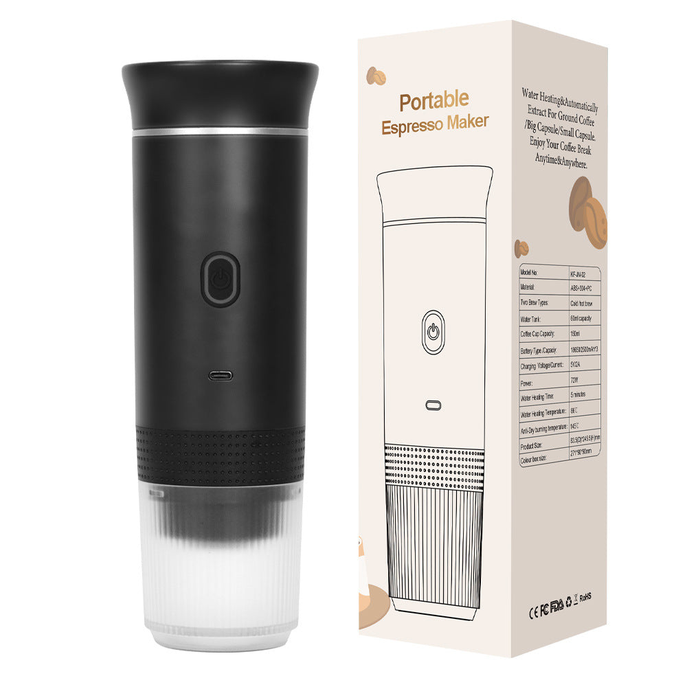Self‑Heating Portable Espresso Maker – Coffee Anywhere