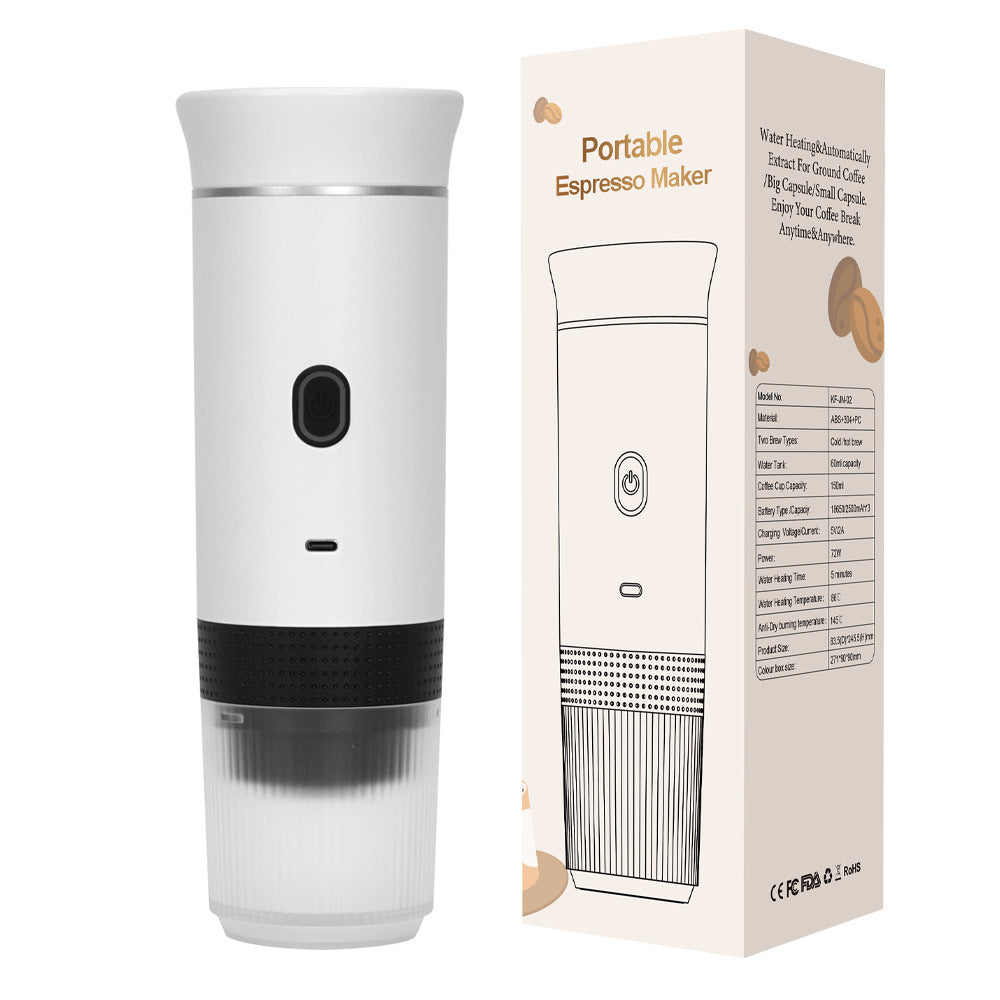 Self‑Heating Portable Espresso Maker – Coffee Anywhere